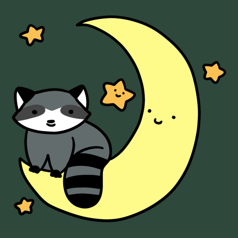 Crescent Moon Raccoon Zipper Hoodie by linhVisuals | Teevron