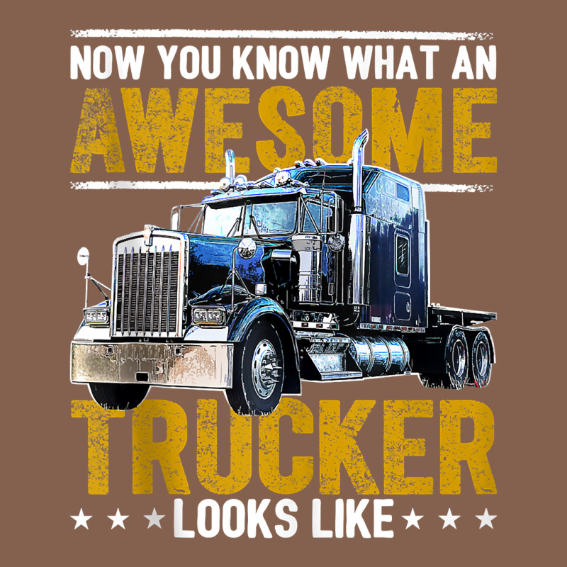 Awesome Trucker Big Rig Semi Trailer Truck Driver Gift Men Tank Top Zipper Hoodie by linhVisuals | Teevron