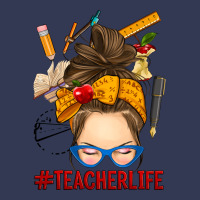 Messy Bun Teacher Life Heavyweight Hoodie | Teevron