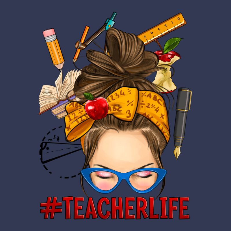 Messy Bun Teacher Life Heavyweight Hoodie by RanaPortraitStore | Teevron