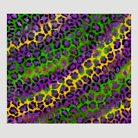 Mardi Gras Leopard Background Classic Tee | Teevron