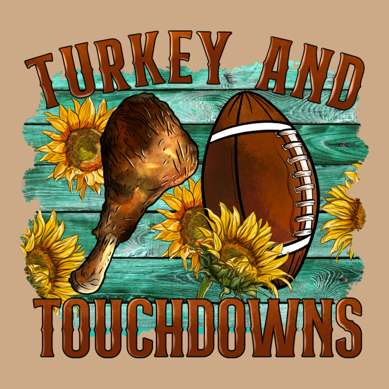 Turkey And Touchdowns Vintage Hoodie by LillyAllenDesigns | Teevron