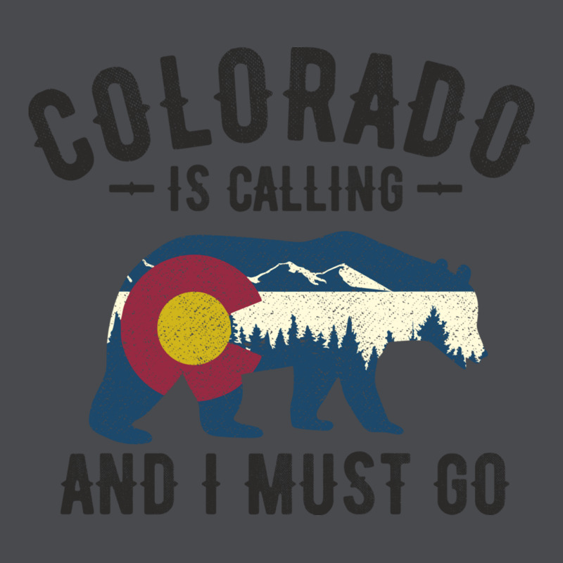 Colorado Is Calling And I Must Go State Flag With Wild Bear Zipper Hoodie by linhVisuals | Teevron
