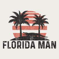 Florida Man State Funny Meme Vintage Palm Trees And Sunset Retro Sun Zipper Hoodie | Teevron