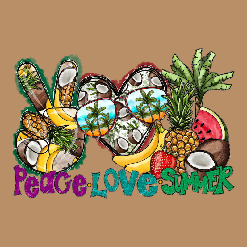 Peace Love Summer Vintage Hoodie by CowhideDigitalArt | Teevron