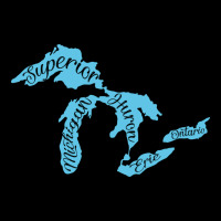 Great Lakes Of Michigan Zipper Hoodie | Teevron
