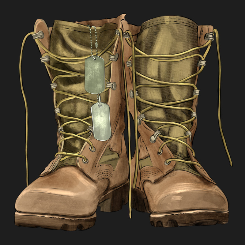 Soldier Boots Heavyweight Hoodie by RanaPortraitStore | Teevron