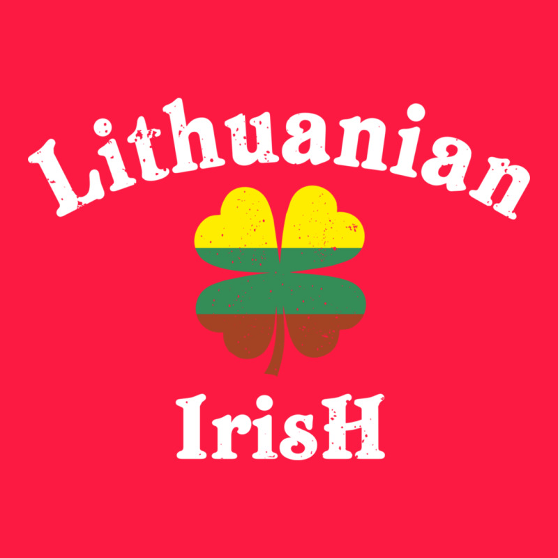 Lucky Lithuanian Irish Flag Shamrock Leaf St Patricks Day Zipper Hoodie by linhVisuals | Teevron