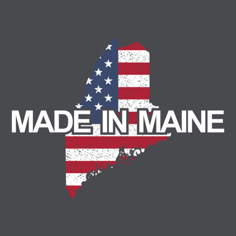 Made In Maine American Flag Funny Patriotic State Lover Gift Zipper Hoodie by linhVisuals | Teevron