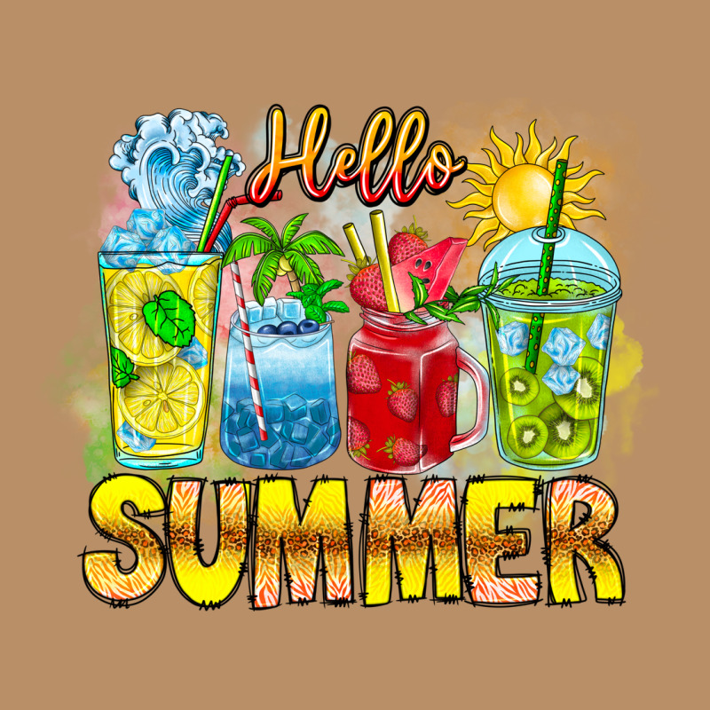 Hello Summer Vintage Hoodie by CowhideDigitalArt | Teevron