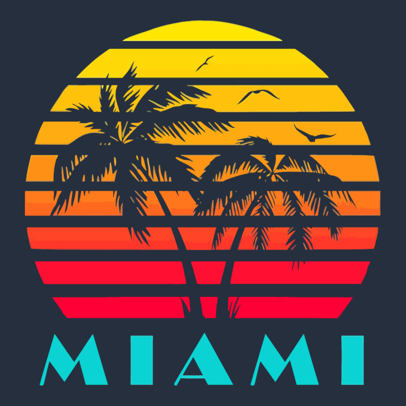 Miami 80s Sunset Zipper Hoodie by linhVisuals | Teevron