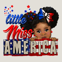Little Miss America Black Girl Peekaboo Heavy Core Tee | Teevron