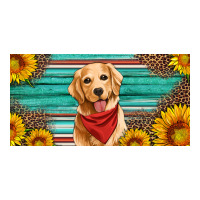 golden retriever license plate | Teevron