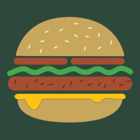 Vintage Burger Print Zipper Hoodie | Teevron