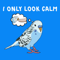 Parakeet Bird Biting Finger Funny I Only Look Calm Zipper Hoodie | Teevron