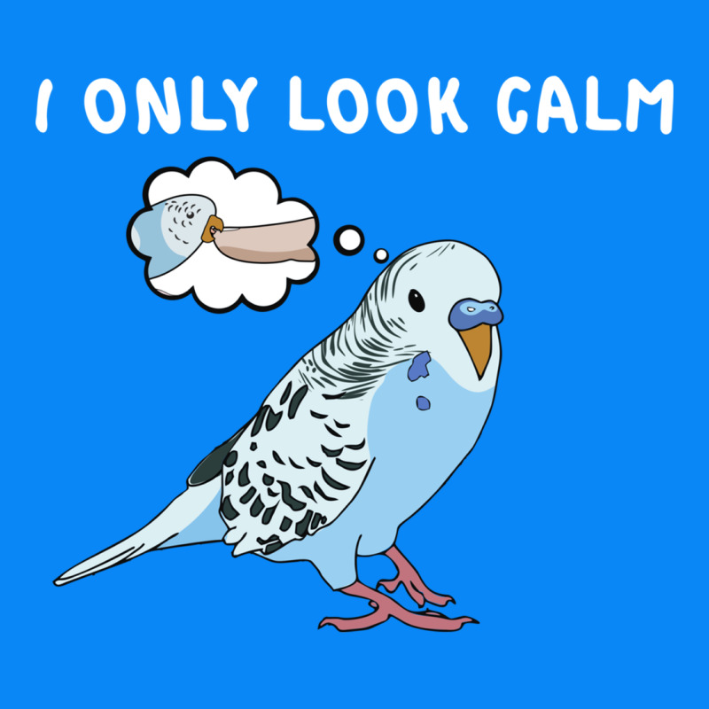 Parakeet Bird Biting Finger Funny I Only Look Calm Zipper Hoodie by linhVisuals | Teevron