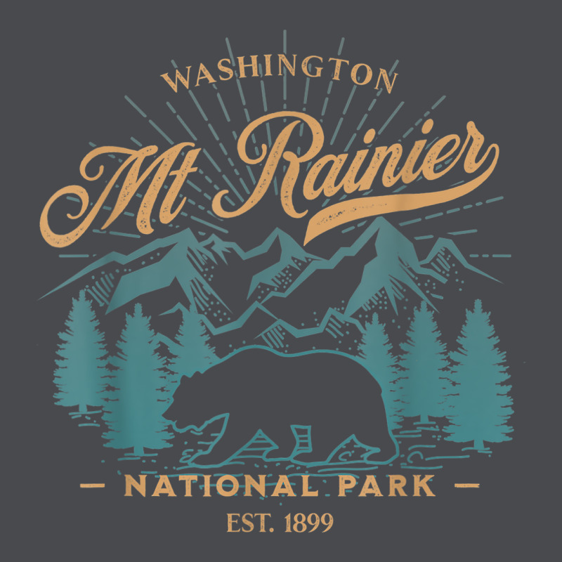 Mount Rainier National Park Washington Usa Vacation Hiking Zipper Hoodie by linhVisuals | Teevron