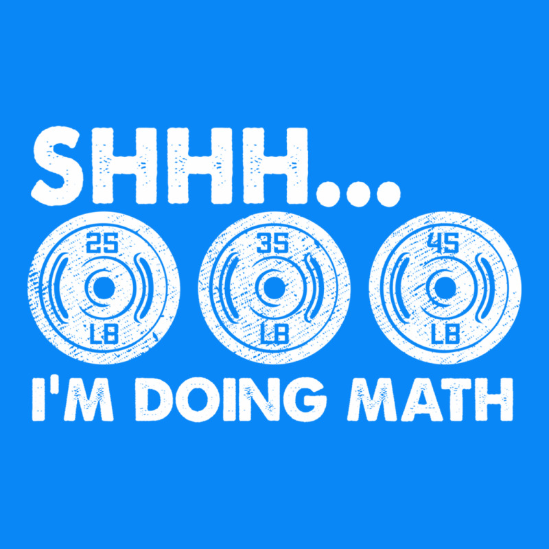 Shhh I'm Doing Math Gym Funny Bodybuilding Weightlifting Humor Quote Zipper Hoodie by linhVisuals | Teevron