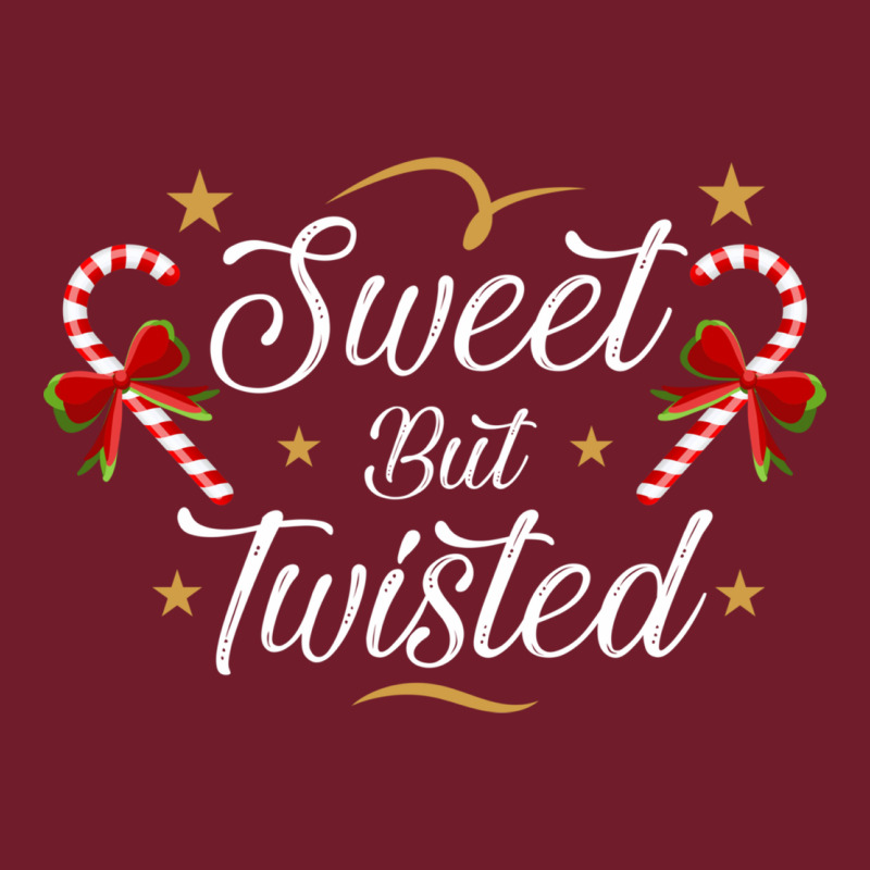 Sweet But Twisted Candy Cane Christmas Humor Funny And Cute Gifts For Zipper Hoodie by linhVisuals | Teevron