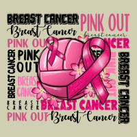 Volleyball Pink Out Breast Cancer Heavy Core Tee | Teevron
