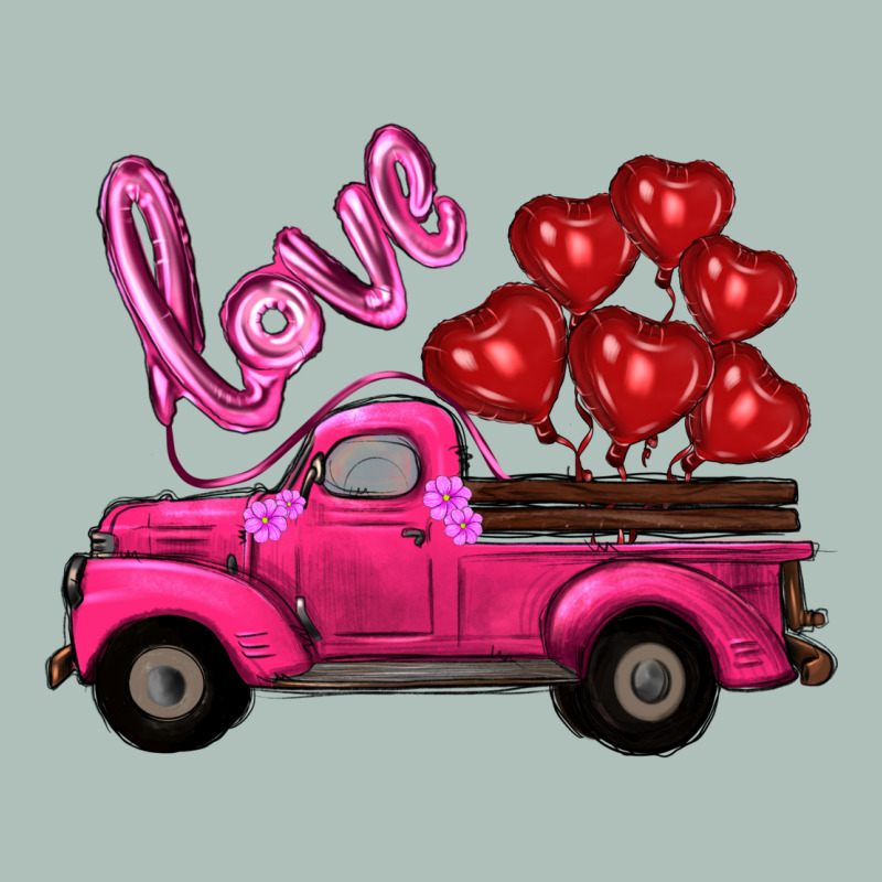 Valentines Day Turck With Balloons Heavyweight Hoodie by RanaPortraitStore | Teevron