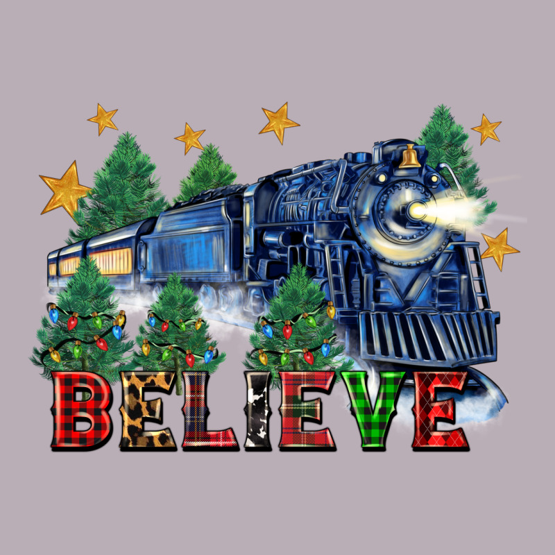 Believe Polar Express Christmas Trees Vintage Tee by FaDigitalArtStudio | Teevron
