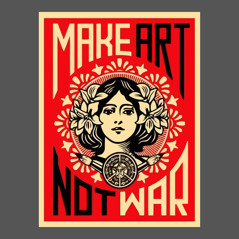 Make Art No War Zipper Hoodie by linhVisuals | Teevron