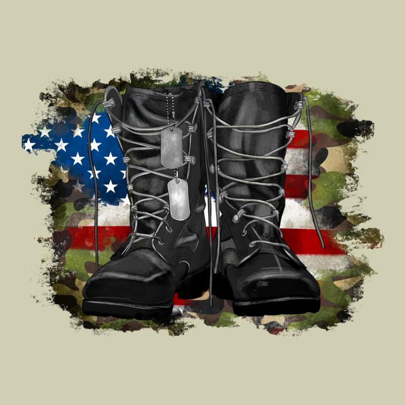 American Flag With Army Boots Heavy Core Tee by RanaPortraitStore | Teevron