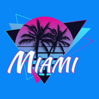 Miami Beach Souvenir Vintage 80s Zipper Hoodie | Teevron