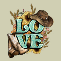 Love Boots Hat Western Cowboy Heavy Core Tee | Teevron