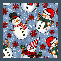 Christmas Snowman Seamless Pattern Urban Heavy Tee | Teevron