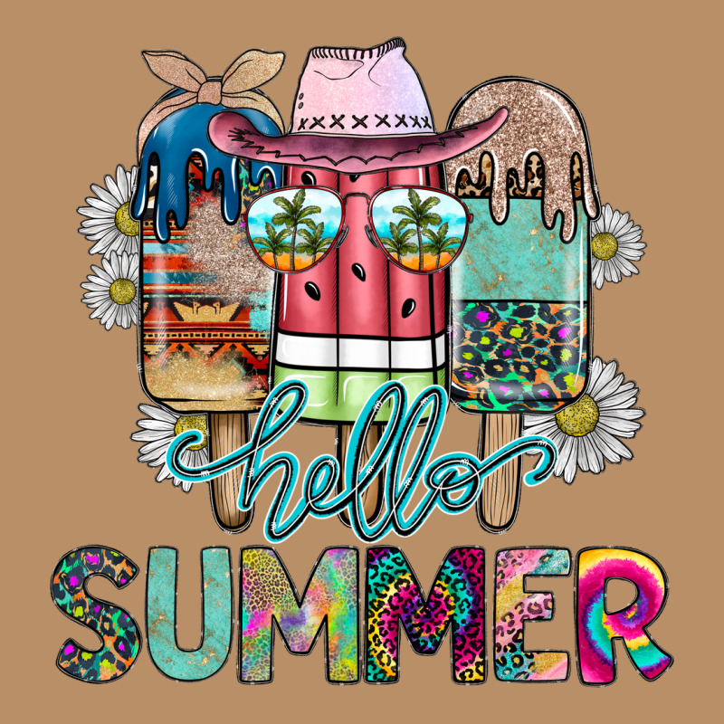 Hello Summer Vintage Hoodie by CowhideDigitalArt | Teevron