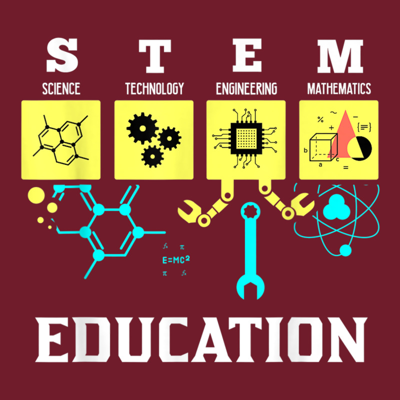 Stem Education Science Tech Engineering Maths Zipper Hoodie by linhVisuals | Teevron