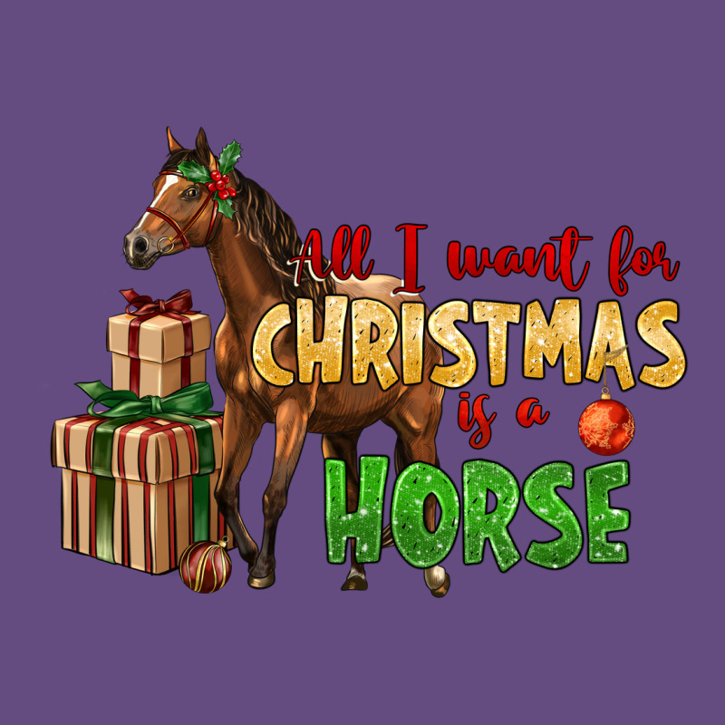 All I Want For Christmas Is A Horse Vintage Hoodie by LillyAllenDesigns | Teevron