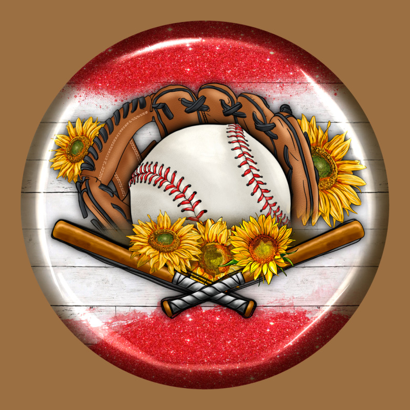 Baseball With Sunflower Round Earrings Vintage Tee by BundleAndBundleShop | Teevron