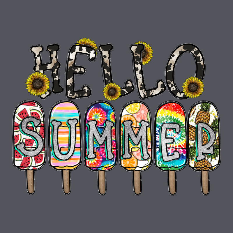 Name Vibrant Summer Greeting With Popsicles Vintage Hoodie by CowhideDigitalArt | Teevron