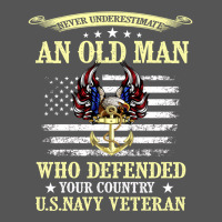 Never Underestimate An Old Man Us Navy Veteran Zipper Hoodie | Teevron