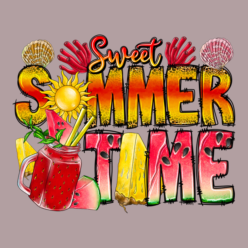 Sweet Summer Time Vintage Hoodie by CowhideDigitalArt | Teevron