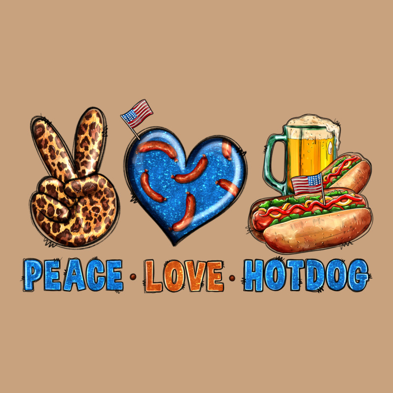Peace Love Hotdog Vintage Tee by BundleAndBundleShop | Teevron