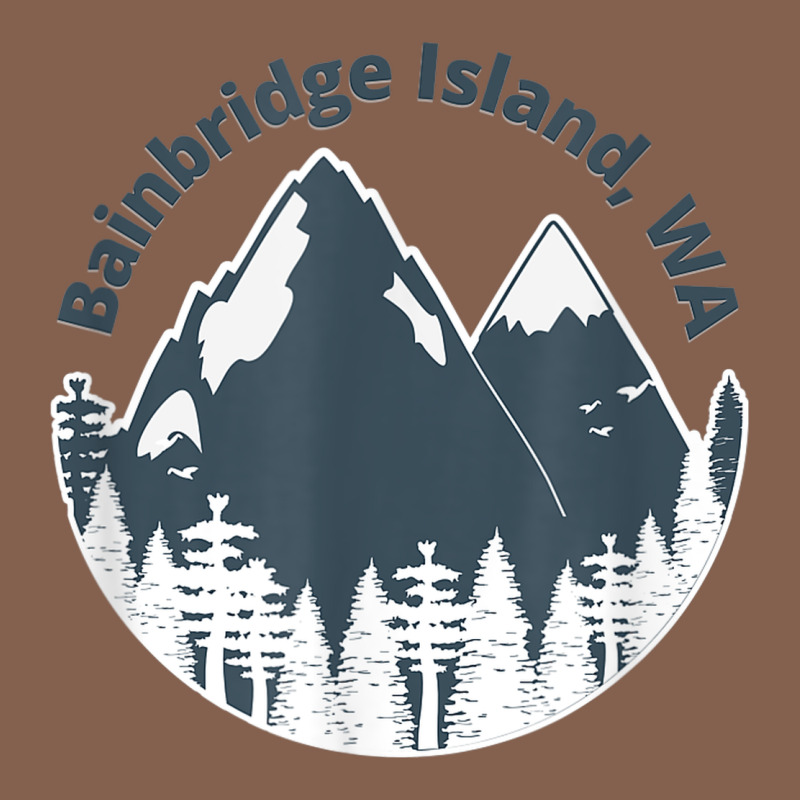 Bainbridge Island Wa Mountains Hiking Climbing Camping Zipper Hoodie by linhVisuals | Teevron