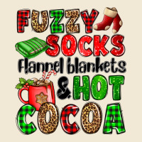 Fuzzy Socks Flannel Blankets And Hot Cocoa Premium Tee | Teevron