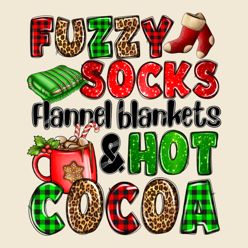 Fuzzy Socks Flannel Blankets And Hot Cocoa Premium Tee by OliviaCreatesArt | Teevron