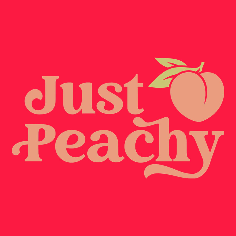 Just Peachy Retro 70s Georgia Peaches Summer Fruit Zipper Hoodie by linhVisuals | Teevron