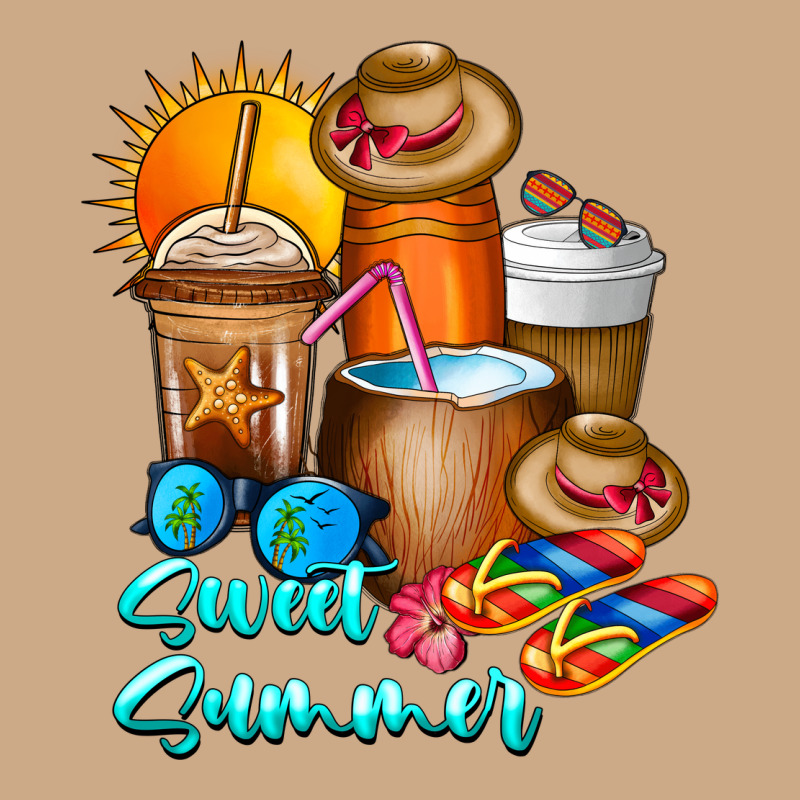 Sweet Summer Vintage Hoodie by CowhideDigitalArt | Teevron