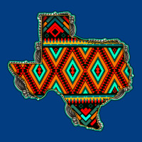 Texas Map With Aztec Background Premium Sweatshirt | Teevron