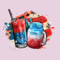 Red White And Blue Slushy Cocktail Ladies Tee | Teevron