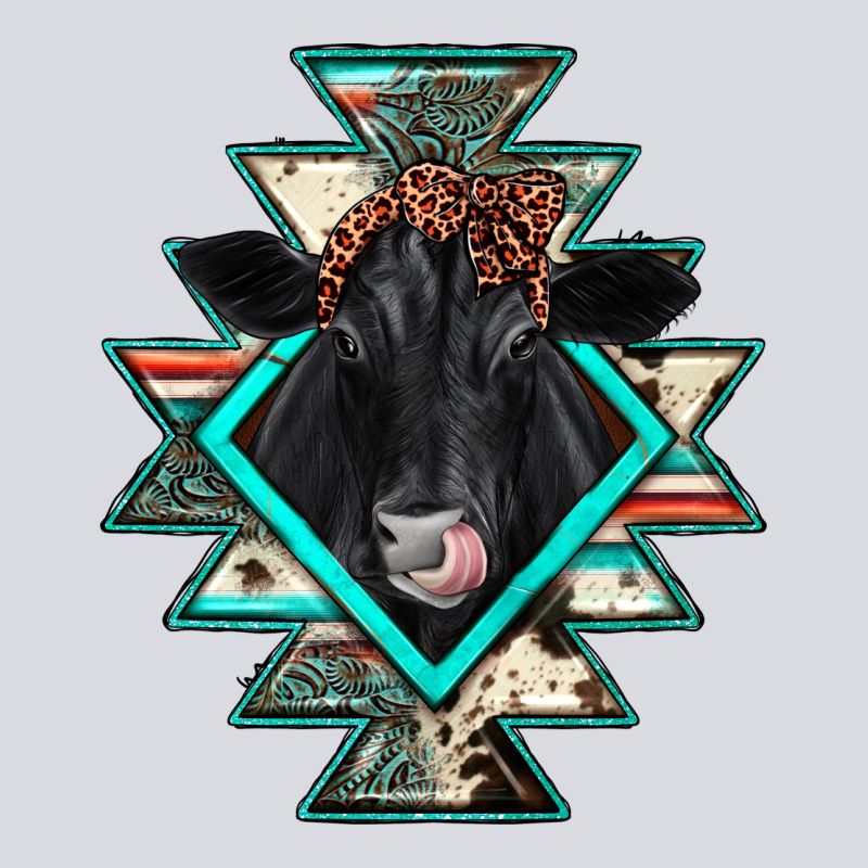 Black Angus Cowhide Aztec Zipper Hoodie by JahusDesignShop | Teevron