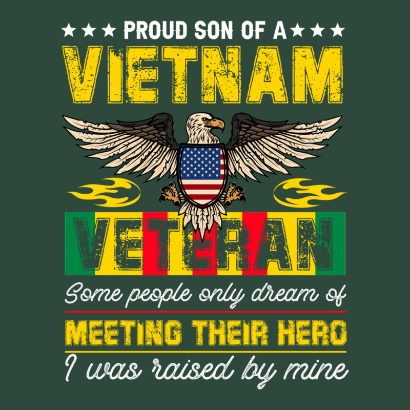 Proud Vietnam Veteran Son Gifts Raised By My Hero Veteran Day Zipper Hoodie by linhVisuals | Teevron