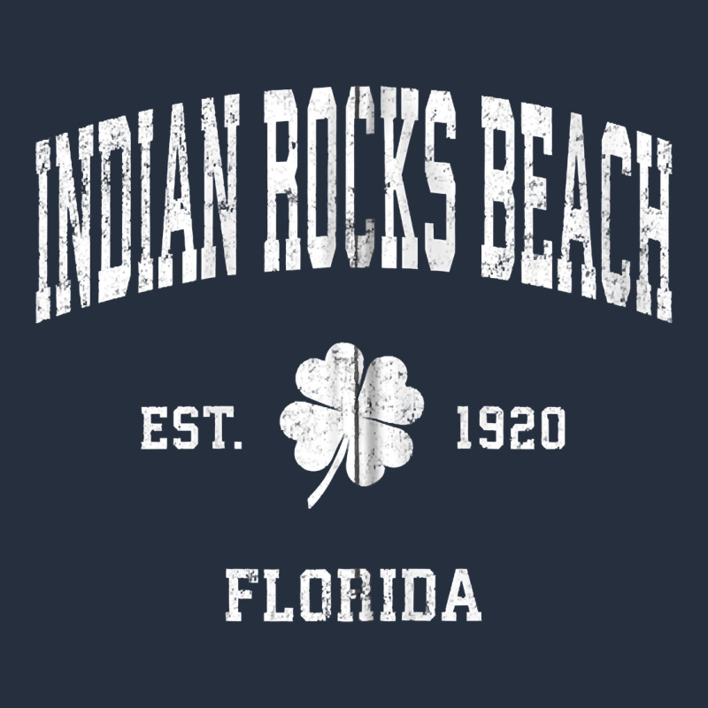 Indian Rocks Beach Florida Vintage Shamrock Sports Zip Hoodie Zipper Hoodie by linhVisuals | Teevron
