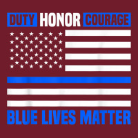 Blue Lives Matter For Police Officer Zipper Hoodie | Teevron